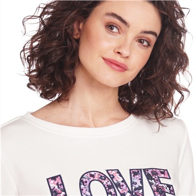Damen Sweatshirt mit Applikation