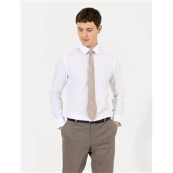 Beyaz Slim Fit Uzun Kollu Klasik Gömlek