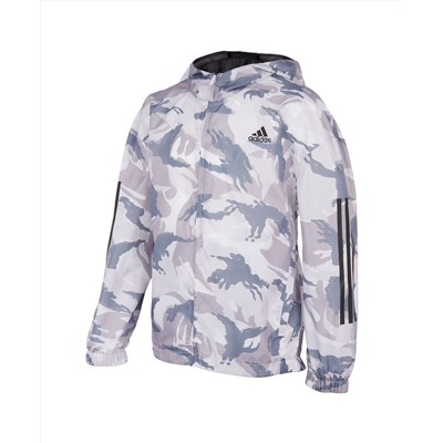 adidas Big Boys Print Camo Wind Jacket