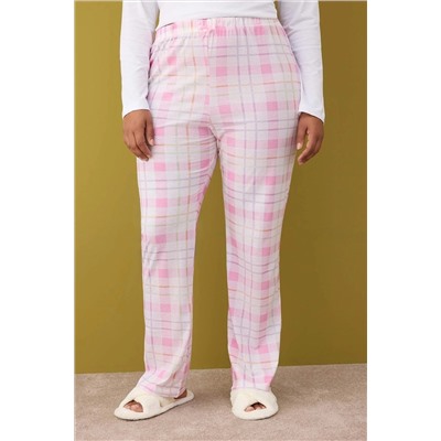 Pembe-Çok Renkli 2'li Paket Örme Pijama Altı TBBAW26IA00003