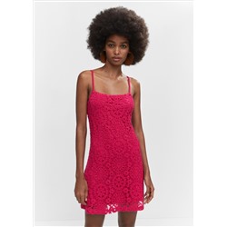 Vestido corto crochet