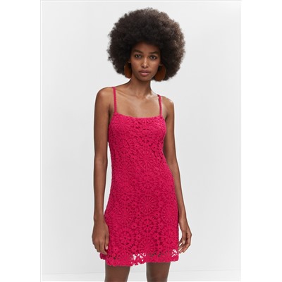 Vestido corto crochet