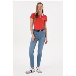 Kadın Açık Mavi Skinny High Waist Fit Jean Pantolon