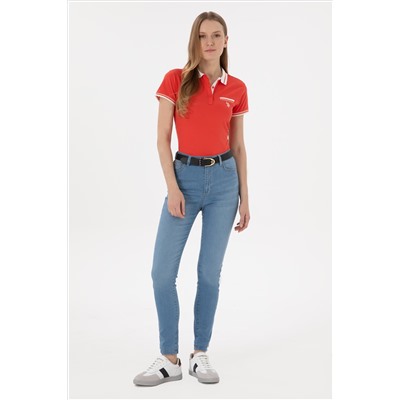 Kadın Açık Mavi Skinny High Waist Fit Jean Pantolon