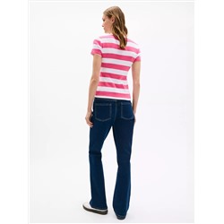 Rugby Stripe Crewneck T-Shirt
