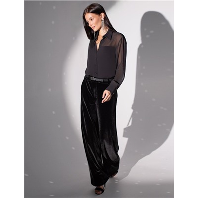 Блузка полупрозрачная из креп шифона