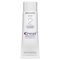 Crest 3D White Brilliance 2 Step Kit, Crest 3D White Toothpaste, Deep Clean Toothpaste (4oz) + Teeth Whitening Gel (2.3oz)