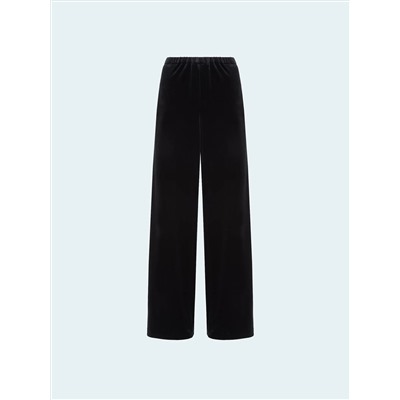 Брюки широкого кроя из бархата, D464/ferrow