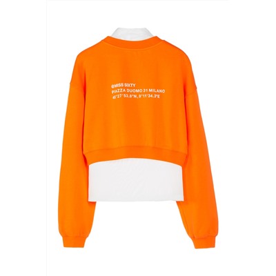 Sudadera 2 en 1 Naranja