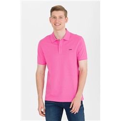 Erkek Pembe Basic Polo Yaka Tişört