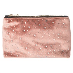 Damen Kosmetiktasche mit Ziersteinen