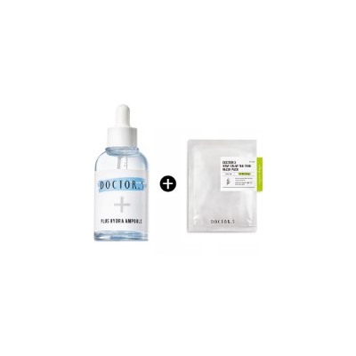 Hi-Moisture Plus Hydra Ampoule + Stay Calm Tea Tree Mask Sheet 1ea, Увлажняющая сыворотка-бустер