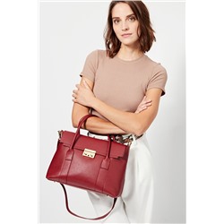 Bolso de piel Amy Burdeos