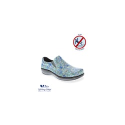 Spring Step Professional Winfrey Blue Multi Flower Nursing Shoe