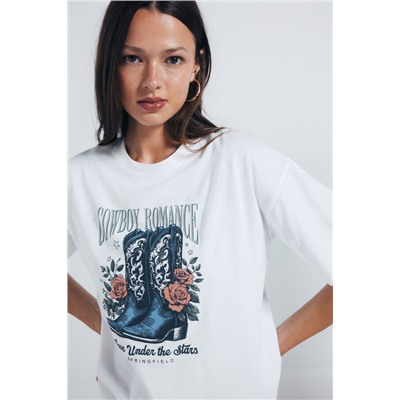 Camiseta gráfica western