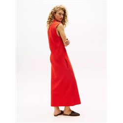 Sleeveless Polo Maxi Dress