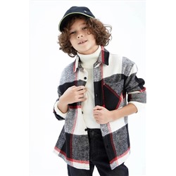 Defacto Erkek Çocuk Oversize Uzun Kollu Flanel Gömlek Y9164A622AU