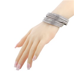 Swarovski  Slake Grey 2 in 1 Suede Wrap Bracelet 5181989 M Medium