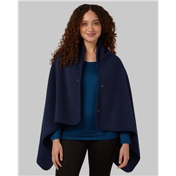 WOMEN'S FLEECE-LINED SHERPA WEARABLE BLANKET