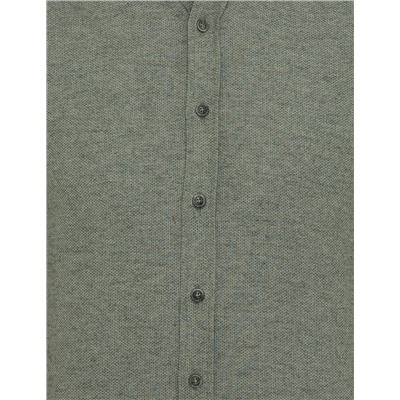 Yeşil Slim Fit Uzun Kollu Gömlek