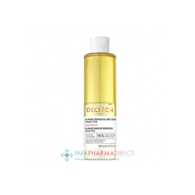 Decléor Hamamélis Bi-phase Démaquillant et Nettoyant Visage & Yeux 200ml