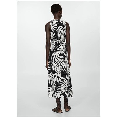 Vestido lazos estampado