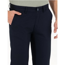 Lacivert Regular Fit Kanvas Pantolon