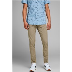 Pantalón recto Caqui