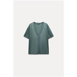 MINIMALIST MERCERISED THREAD T-SHIRT