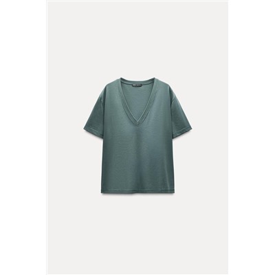 MINIMALIST MERCERISED THREAD T-SHIRT