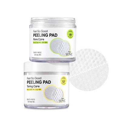 Feel So Good Peeling Pad (Pore Care), Очищающие пилинг-спонжи с PHA кислотами для сужения пор