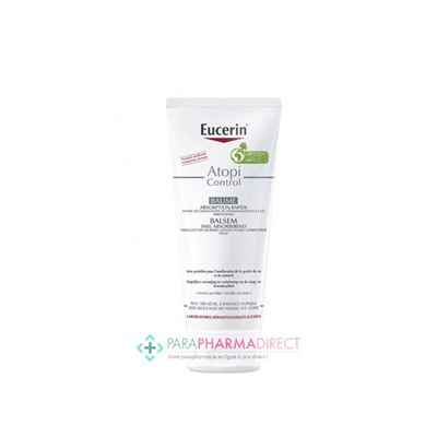 Eucerin AtopiControl Baume Apaisant Absorption Rapide Peaux Sèches à Tendance Atopique 200ml