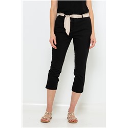 Pantalón recto Negro