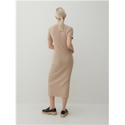 Kleid aus Rippstrickjersey