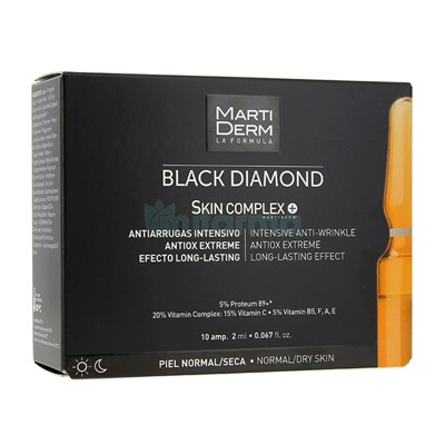 Black Diamond Skin Complex Martiderm 10 Ampollas
