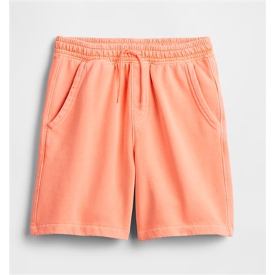Kids Washed-Fleece Pull-On Shorts