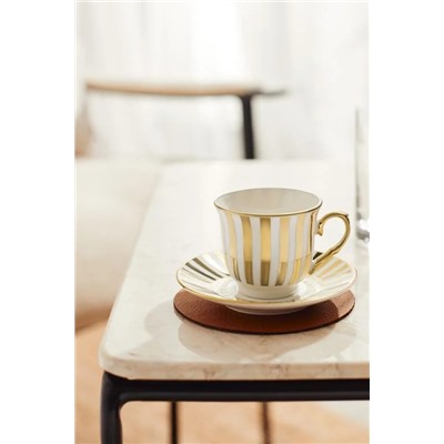 Blanche 4'lü Kahve Fincan Takımı - Renkli - 90 ml
