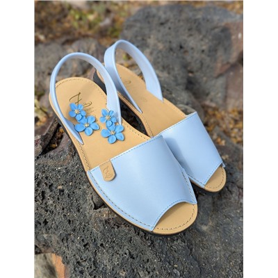 Ab.Zapatos 320 · Celeste+Pendientes flores PA3768 Celeste