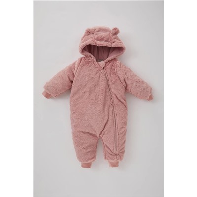 Defacto Kız Bebek Yeni Doğan Suni Kürk Tulum A8654A523WN