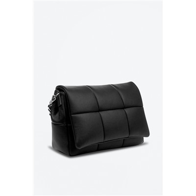 Bandolera de piel Negro