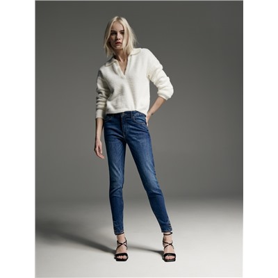 Slim-Jeans mit mittlerer Leibhöhe