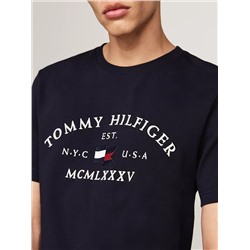 Embroidered Tommy Arch Logo T-Shirt