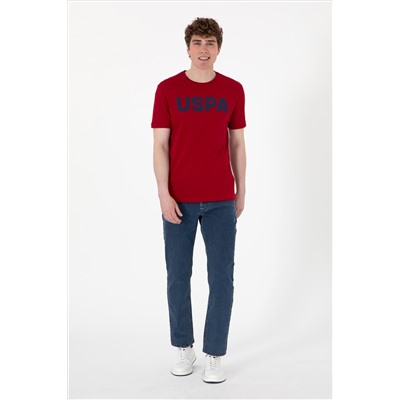 Erkek Regular Fit Bisiklet Yaka Bordo Basic Tişört