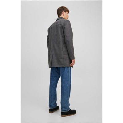 Chaqueta efecto doble prenda Gris jaspeado