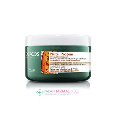 Vichy Dercos Nutrients Nutri Protein Masque Nourrissant Cheveux Secs 250ml