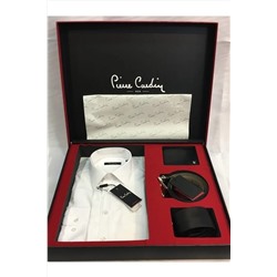 Pierre Cardin 4 Parça Hediyelik / Çeyizlik Erkek Gömlek-kravat-kemer-cüzdan pc03czdnkmrgmlkkrvt