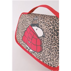 Neceser mediano percha animal print Snoopy