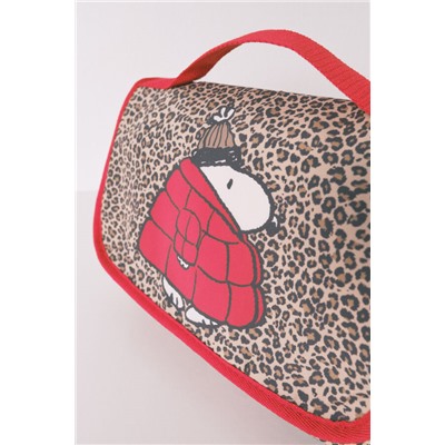 Neceser mediano percha animal print Snoopy