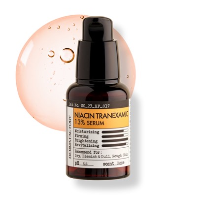 [DERMA FACTORY] Сыворотка для лица НИАЦИНАМИД И ТРАНЕКСАМОВАЯ КИСЛОТА 13% Niacin Tranexamic 13% Serum, 30 мл