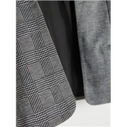 Karierter Blazer aus Jersey
